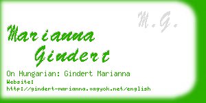 marianna gindert business card